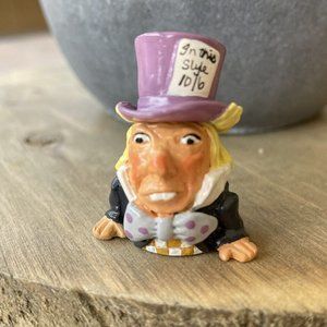 Mad Hatter Vintage Warwick Pewter Thimble - Alice in Wonderland